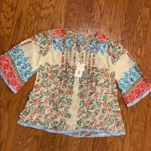 Brand New Johnny Was Blouse W/ Tags
